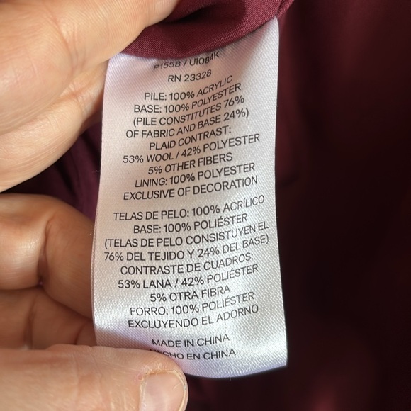 Pendleton Cozy Warm Fuzzy zip front ladies XL jacket coat - Picture 8 of 10